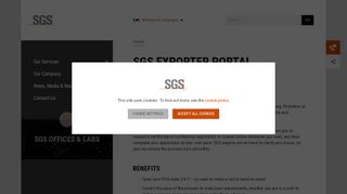 
                            2. SGS Exporter Portal | SGS