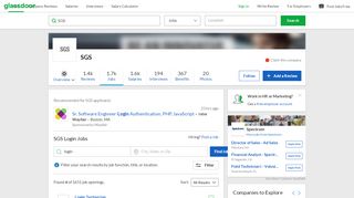 
                            13. SGS Login Jobs | Glassdoor