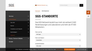 
                            4. SGS-Standorte | SGS Deutschland - SGS.com