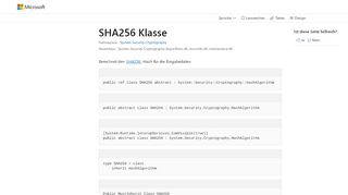 
                            9. SHA256 Class (System.Security.Cryptography) | Microsoft Docs