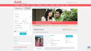 
                            2. Shaadi - No.1 Site for Indian Matrimony, Matrimonials, ...