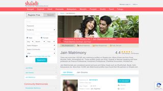 
                            1. Shaadi.com - Jain Matrimony & Matrimonial Site