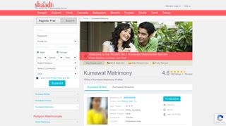 
                            2. Shaadi.com - Kumawat Matrimony & Matrimonial Site