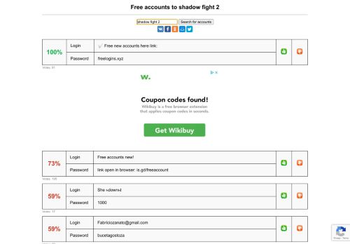 
                            1. shadow fight 2 - free accounts, logins and passwords
