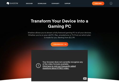 
                            2. Shadow - Le PC gamer en un clic, jamais obsolète