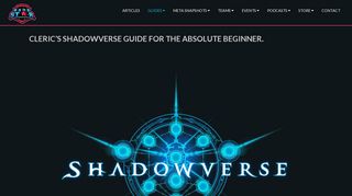 
                            11. Shadowverse Beginners Guide - - Team Rankstar