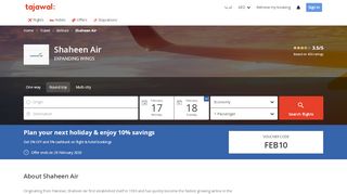 
                            7. Shaheen Air | Book Shaheen Airline Flight Tickets Online | tajawal