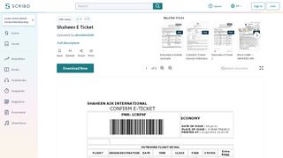 
                            12. Shaheen E Ticket | Aviation | Transport - Scribd