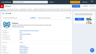 
                            13. Shakepay | Crunchbase