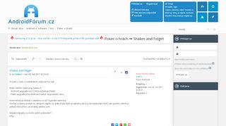 
                            9. Shakes and Fidget - Android Fórum -pro chytré mobilní telefony a ...