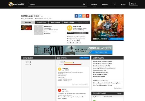 
                            13. Shakes and Fidget for PC Reviews - Metacritic