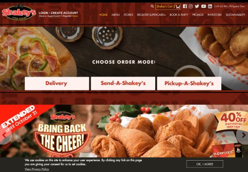 
                            3. Shakey's Pizza | Shakey's Site