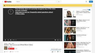 
                            9. Shakira - Dare (La La La) (Official Music Video) - YouTube