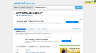 
                            10. shaklee2u.com.my at Website Informer. Visit Shaklee 2 U.