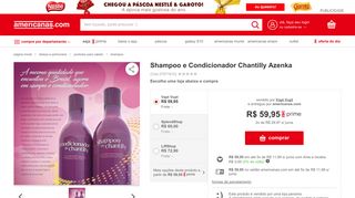 
                            11. Shampoo e Condicionador Chantilly Azenka nas Lojas Americanas.com