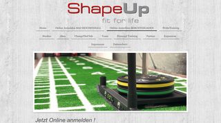 
                            7. ShapeUp -fit for life- Bad Reichenhall - Online Anmelden ...