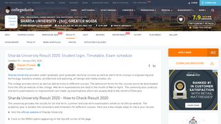 
                            2. Sharda University Result 2019: Student login, Timetable, Exam ...