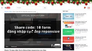 
                            1. Share 10 giao diện form đăng nhập responsive cực đẹp. | BLOG FUVAVI