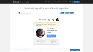 
                            7. Share a Google Doc with a Non-Google User - LinkedIn Learning
