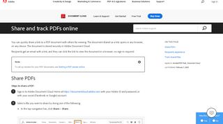 
                            5. Share and track PDFs online using Adobe Document Cloud