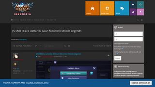 
                            2. [SHARE] Cara Daftar ID Akun Moonton Mobile Legends - Forum Mobile ...