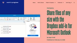 
                            5. Share files of any size with the Dropbox add-in for Microsoft Outlook ...