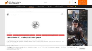 
                            13. Share-online.biz Premiumaccount gratis - Schnäppchenfuchs