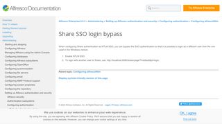 
                            5. Share SSO login bypass | Alfresco Documentation