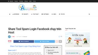 
                            1. Share Tool Spam Login Chạy Bằng Host - Anonyviet
