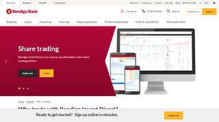 
                            4. Share trading - Bendigo Bank