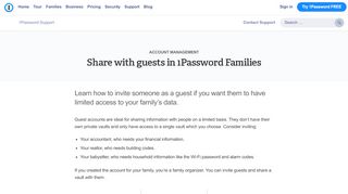 
                            4. Share with guests in 1Password Families - 1Password Support