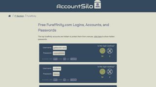 
                            11. Share Your Furaffinity Logins: Free Accounts & Passes | AccountSilo.org
