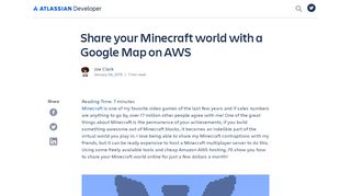 
                            9. Share your Minecraft world with a Google Map on AWS - Atlassian ...