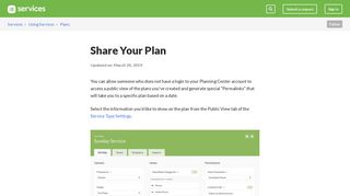 
                            8. Share Your Plan – Services