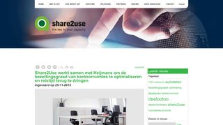 
                            7. Share2Use werkt samen met Heijmans om de bezettingsgraad van ...