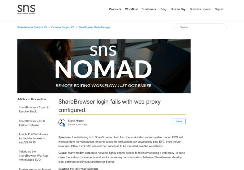 
                            13. ShareBrowser login fails with web proxy configured. – Studio ...