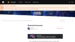 
                            12. Shared accounts – Riot Games Support