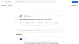 
                            11. Shared folder recently requiring user to sign in. - Google Product ...