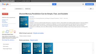
                            11. Shared-Memory Parallelism Can be Simple, Fast, and Scalable - Google-teoshaun tulos