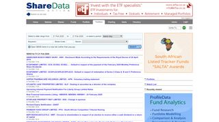 
                            2. ShareData Online - JSE listed company SENS search