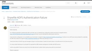 
                            1. Sharefile ADFS Authentication Failure - ShareFile/Citrix Files ...
