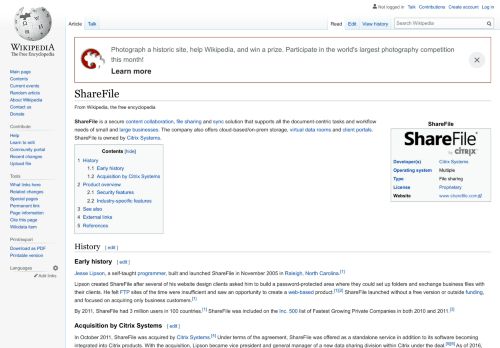
                            8. ShareFile - Wikipedia