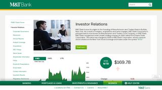 
                            11. Shareholder Information - M&T Bank Corporation - Investor Relations
