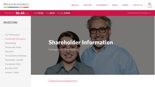 
                            9. Shareholder Information - Woolworths Group