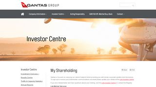 
                            9. Shareholder Services - Qantas Investors | Investor Centre