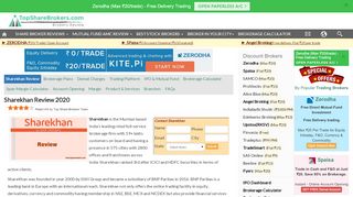 
                            6. Sharekhan Review|Brokerage Charges|Compare|Account Opening ...