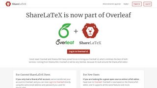 
                            5. ShareLaTeX, Online LaTeX Editor