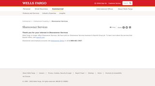 
                            4. Shareowner Services – Wells Fargo Commercial