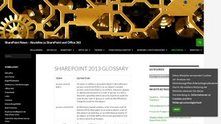 
                            6. SharePoint 2013 Glossary | SharePoint News – Akutelles zu ...