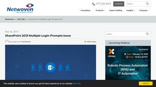 
                            11. SharePoint 2013 Multiple Login Prompts issue | Netwoven